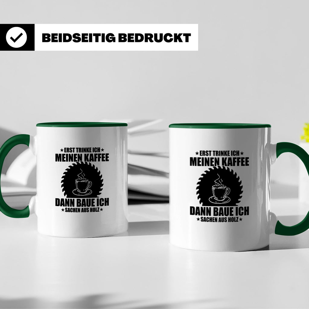Sublimationstasse Schwarz - Blanko Tasse für Sublimation - B – Grün [farbe:grün]