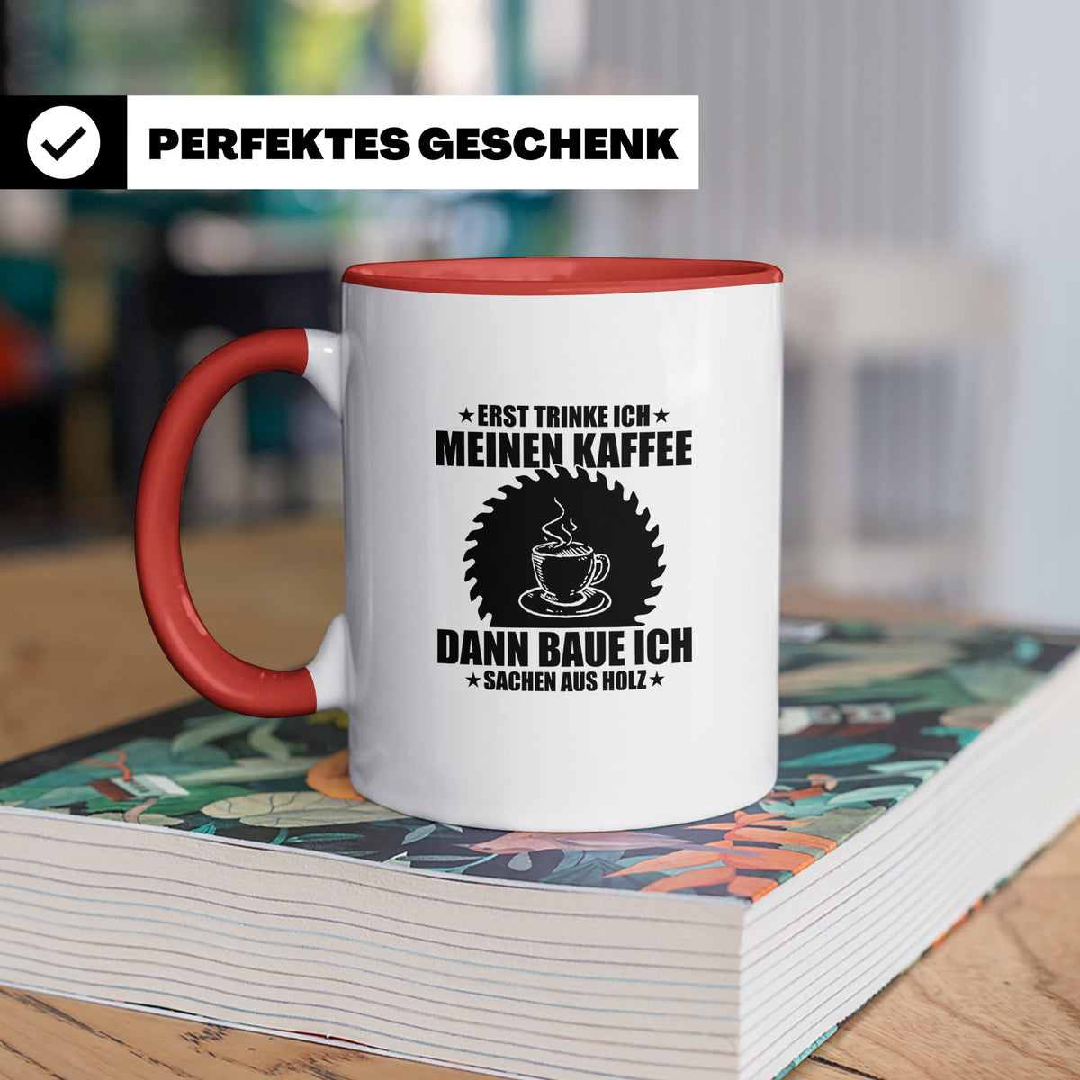 Sublimationstasse Schwarz - Blanko Tasse für Sublimation - B – Rot [farbe:rot]