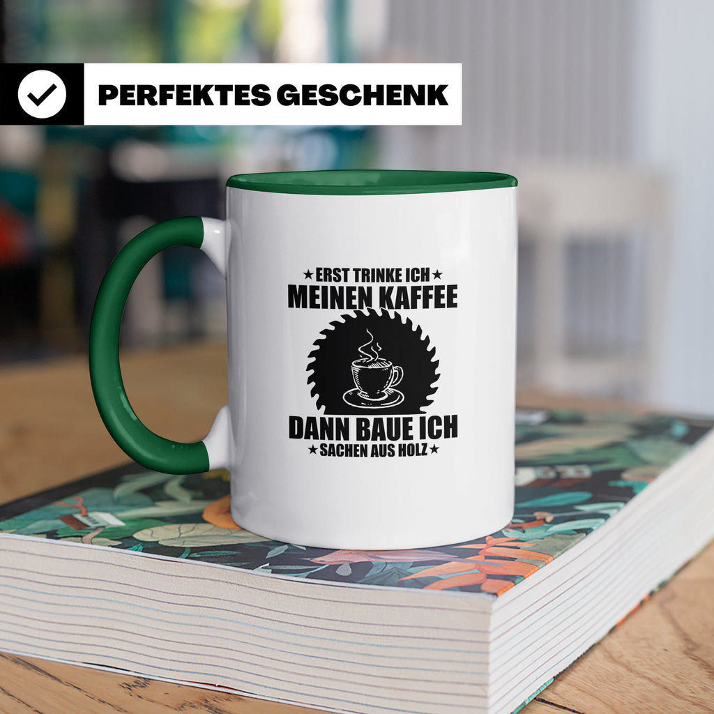 Sublimationstasse Schwarz - Blanko Tasse für Sublimation - B – Grün [farbe:grün]