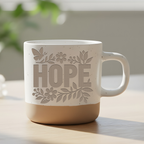 Tasse Hope mit Blumen, Motivations Tasse, Geschenk Freundin, Becher Ho – Bild 6