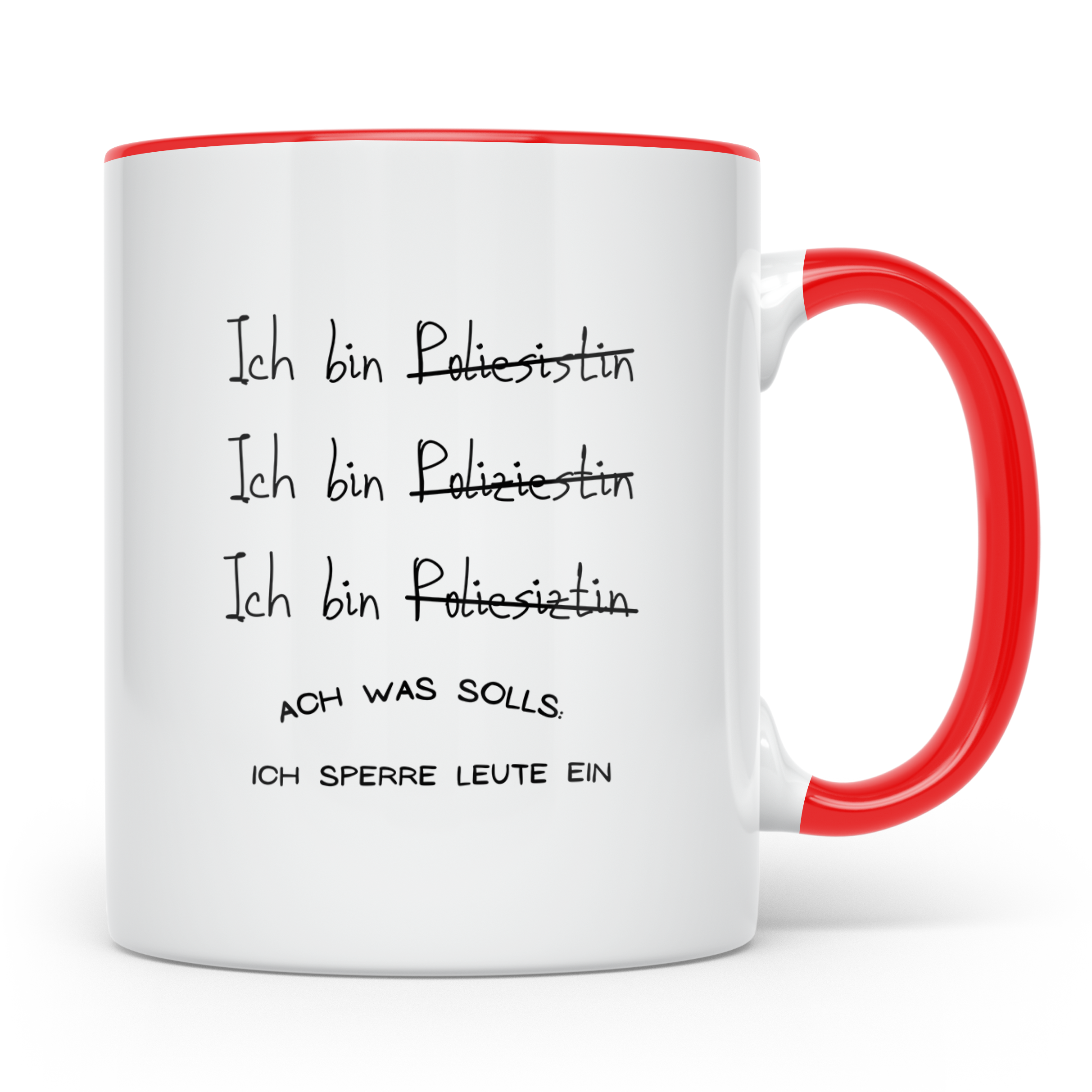American Football Tasse - Spruch Touchdown - Football Liebe  – Rot [farbe:rot]