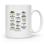 Angler Tasse: Süßwasserfische - Barsch, Hecht, Wels - Fischa – Weiß [farbe:weiß]
