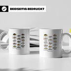 Angler Tasse: Süßwasserfische - Barsch, Hecht, Wels - Fischa – Weiß [farbe:weiß]