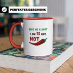 Chili Shot 18 Geburtstag Tasse - Scharfes Essen, Chili Liebh – Rot [farbe:rot]