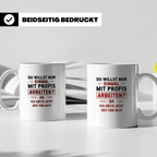 Arbeiten? Tasse - Zeit für Dich! Faulenzer Bürohumor Geschen – Weiß [farbe:weiß]