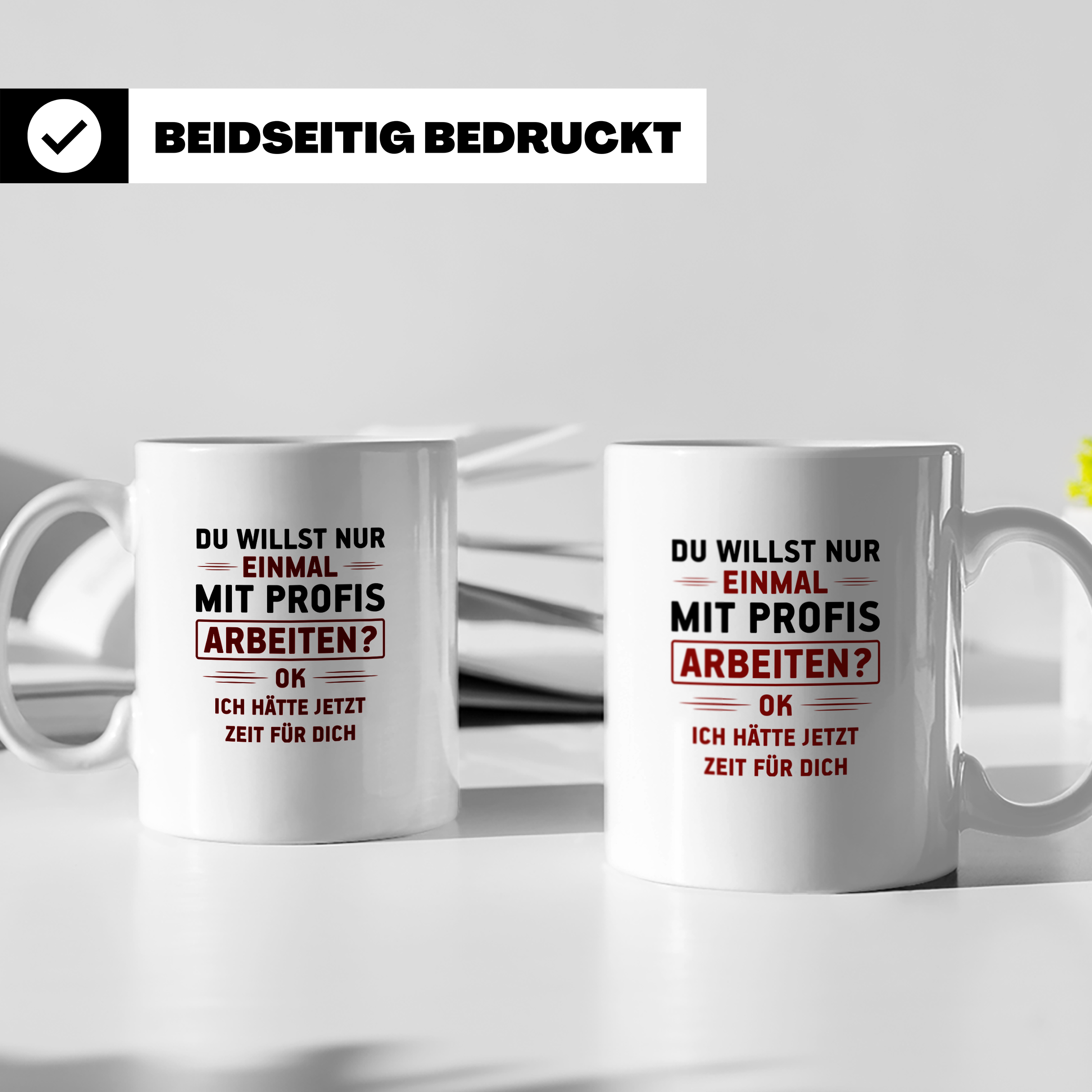 Arbeiten? Tasse - Zeit für Dich! Faulenzer Bürohumor Geschen – Weiß [farbe:weiß]