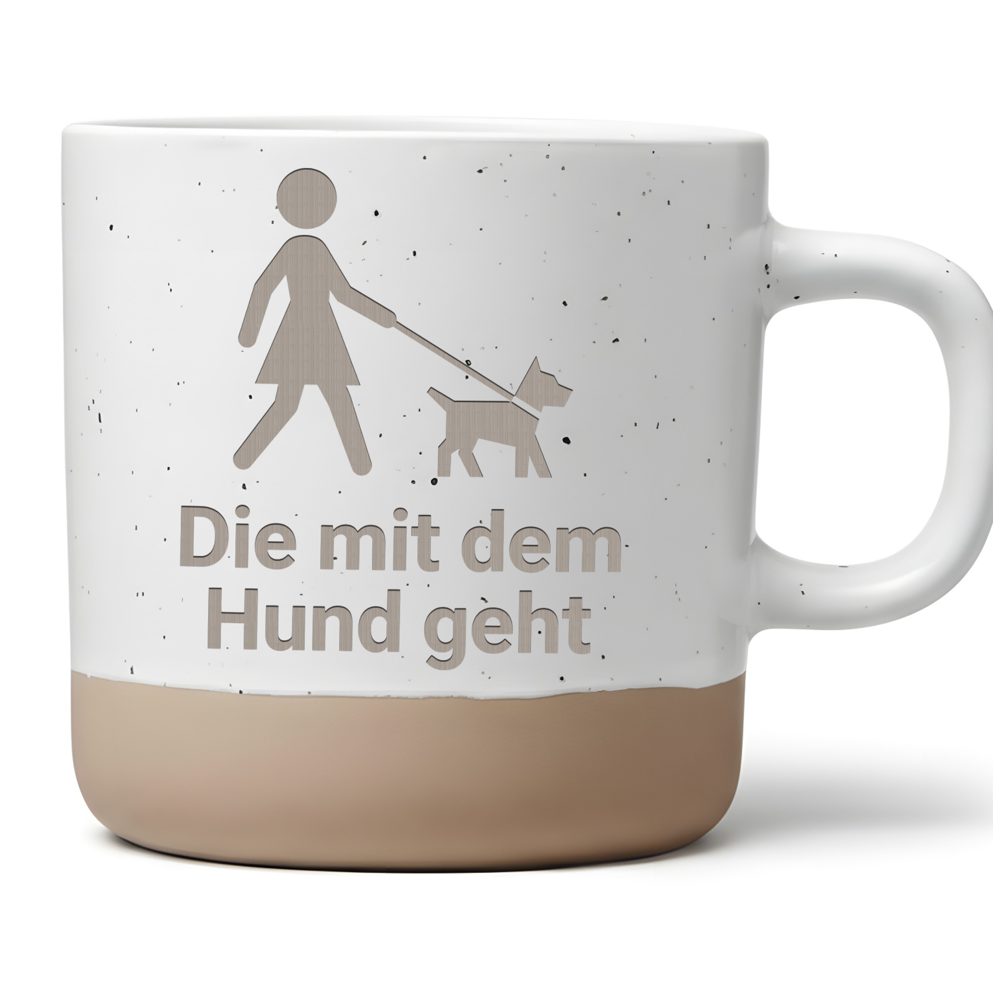 Tasse Die mit dem Hund geht, Kaffeetasse Hundebesitzerin Geschenk, Bec – Bild 1