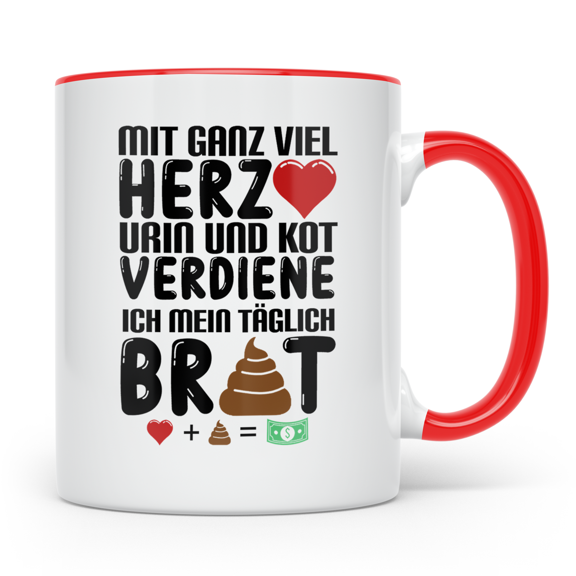 Bürohumor Tasse Sarkastischer Spruch, Lustiges Geschenk für  – Rot [farbe:rot]