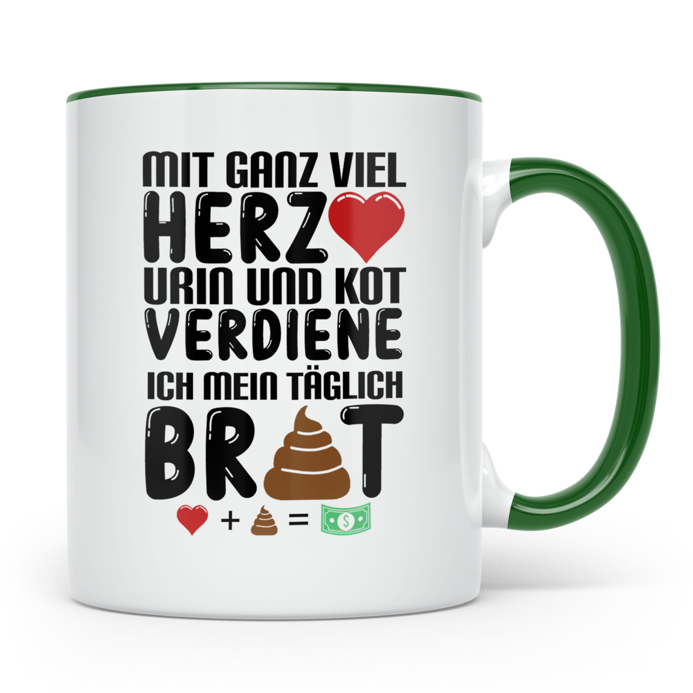 Bürohumor Tasse Sarkastischer Spruch, Lustiges Geschenk für  – Grün [farbe:grün]