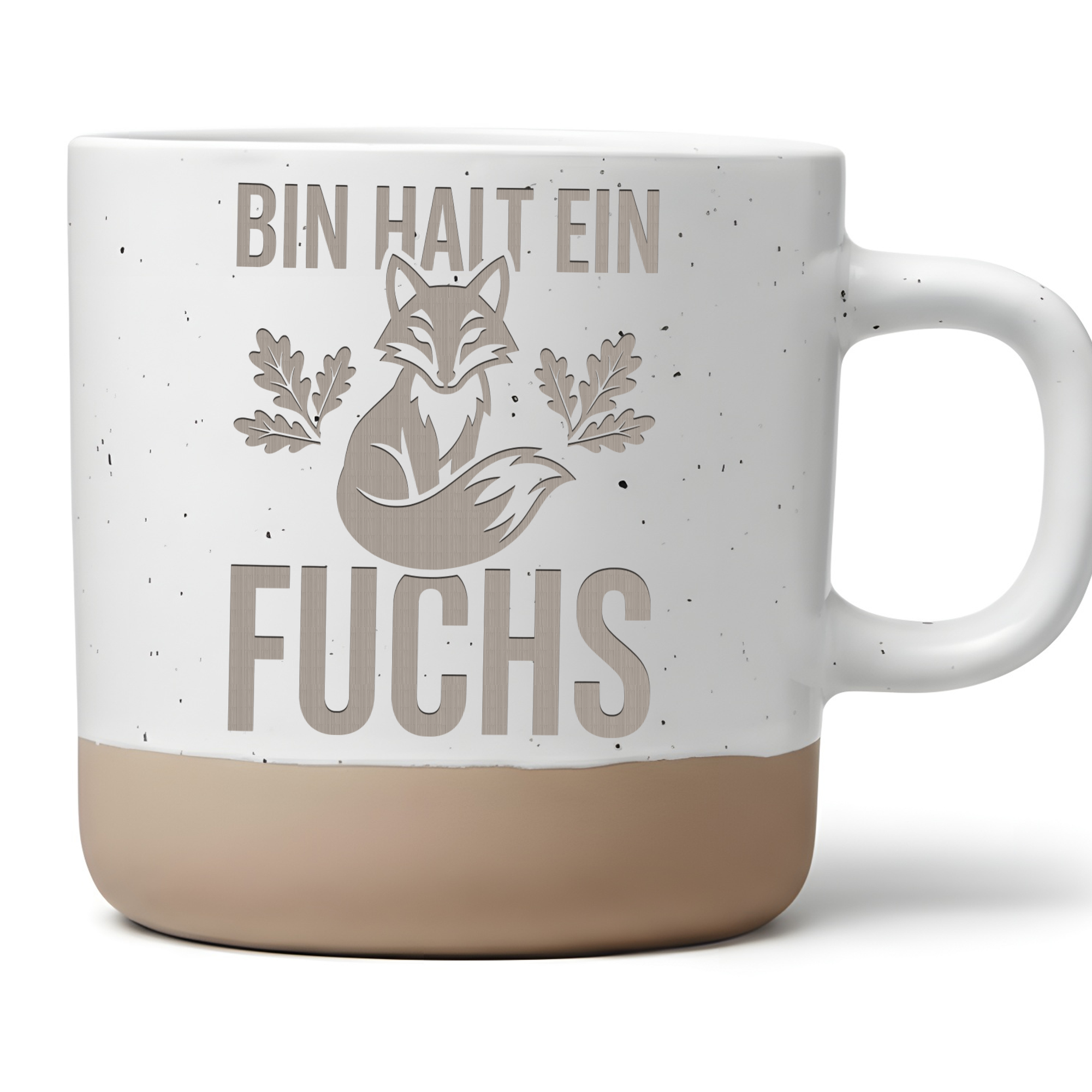 Tasse Bin halt ein Fuchs, Kaffeetasse Fuchs Motiv Geschenk, Keramikbec – Bild 1