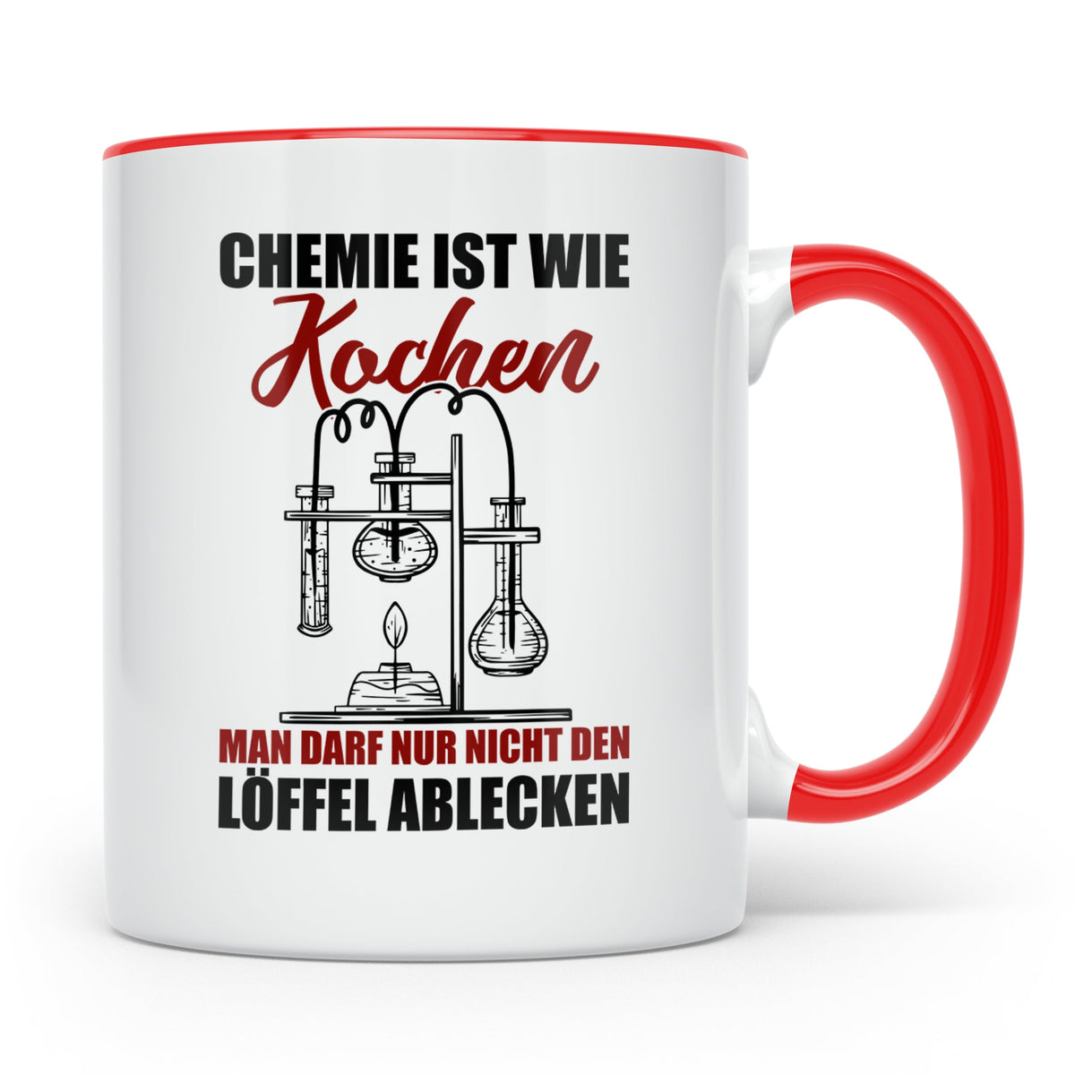 Chemie Tasse Lustig, Chemiker Geschenk, Kaffeetasse Labor Sp – Rot [farbe:rot]