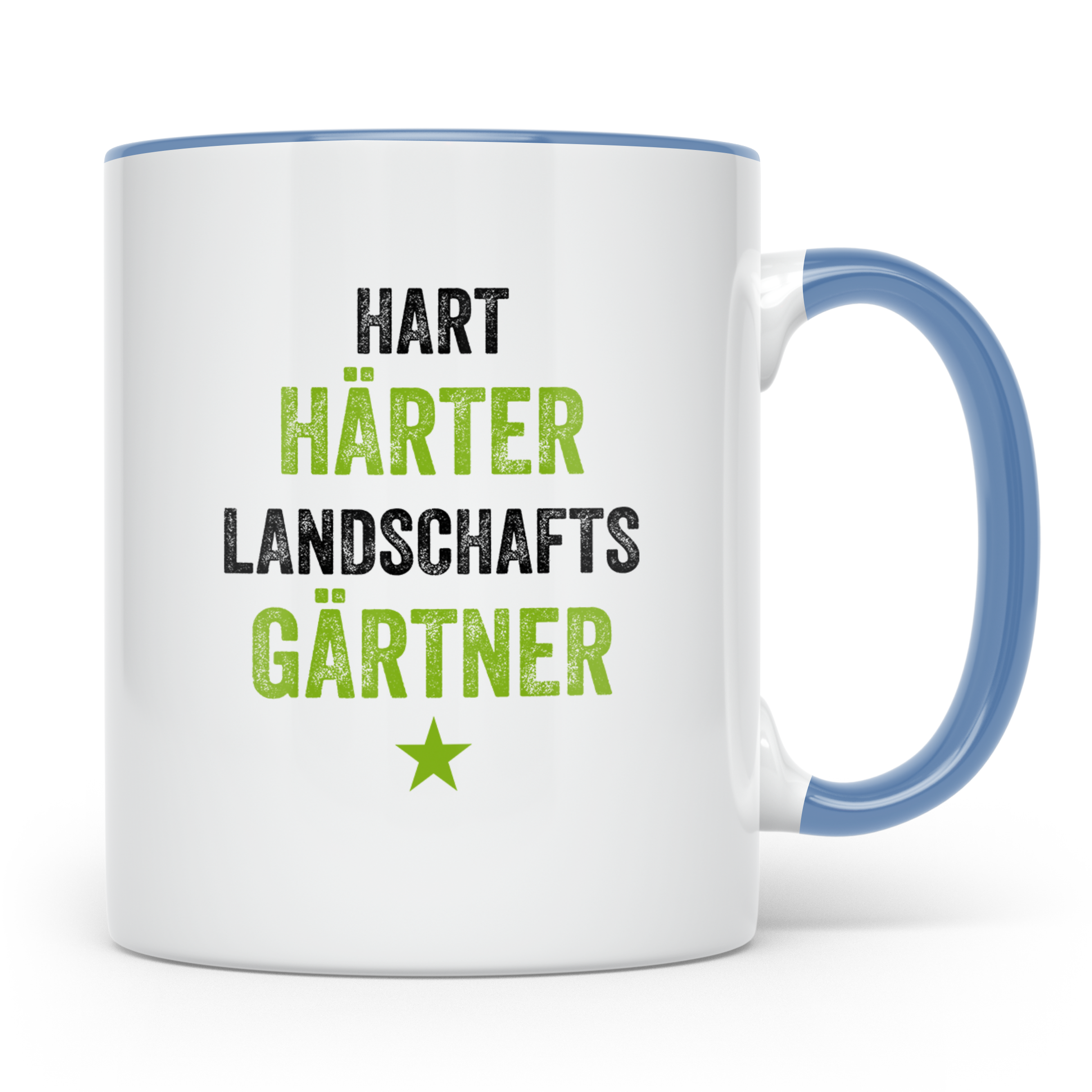 Härter Gärtner Tasse für Gärtnermeister lustiger Spruch Kaff – Blau [farbe:blau]