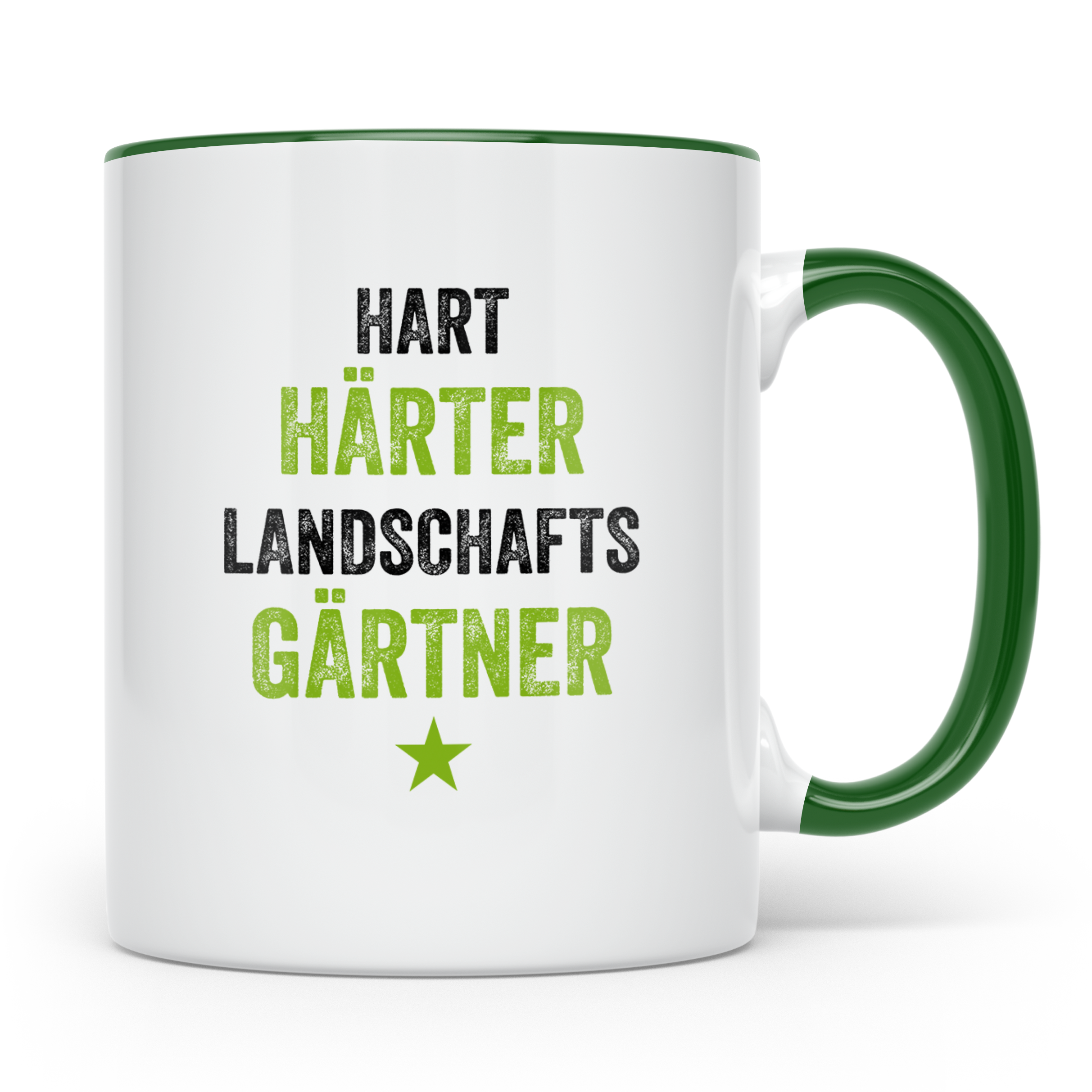 Härter Gärtner Tasse für Gärtnermeister lustiger Spruch Kaff – Grün [farbe:grün]