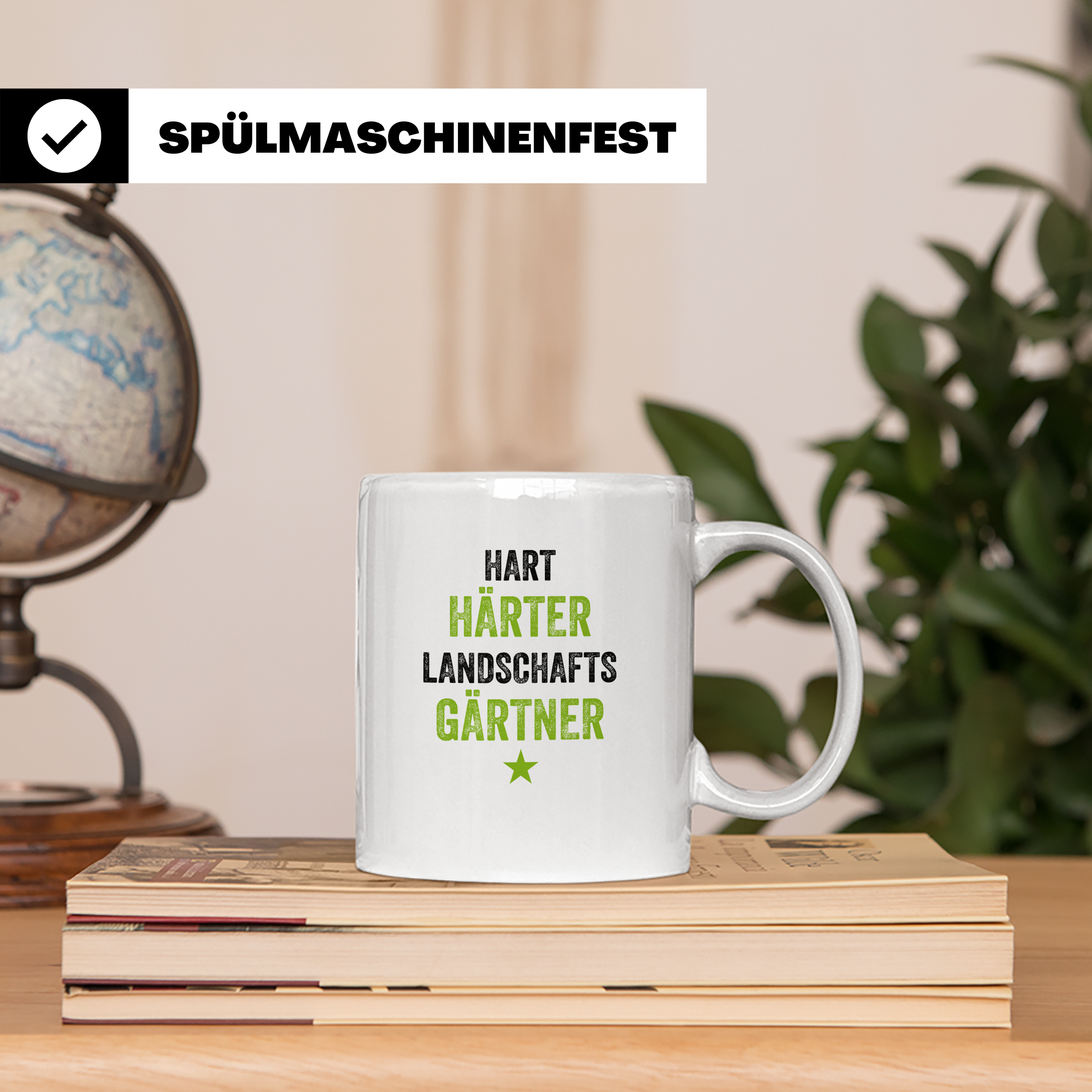 Härter Gärtner Tasse für Gärtnermeister lustiger Spruch Kaff – Weiß [farbe:weiß]