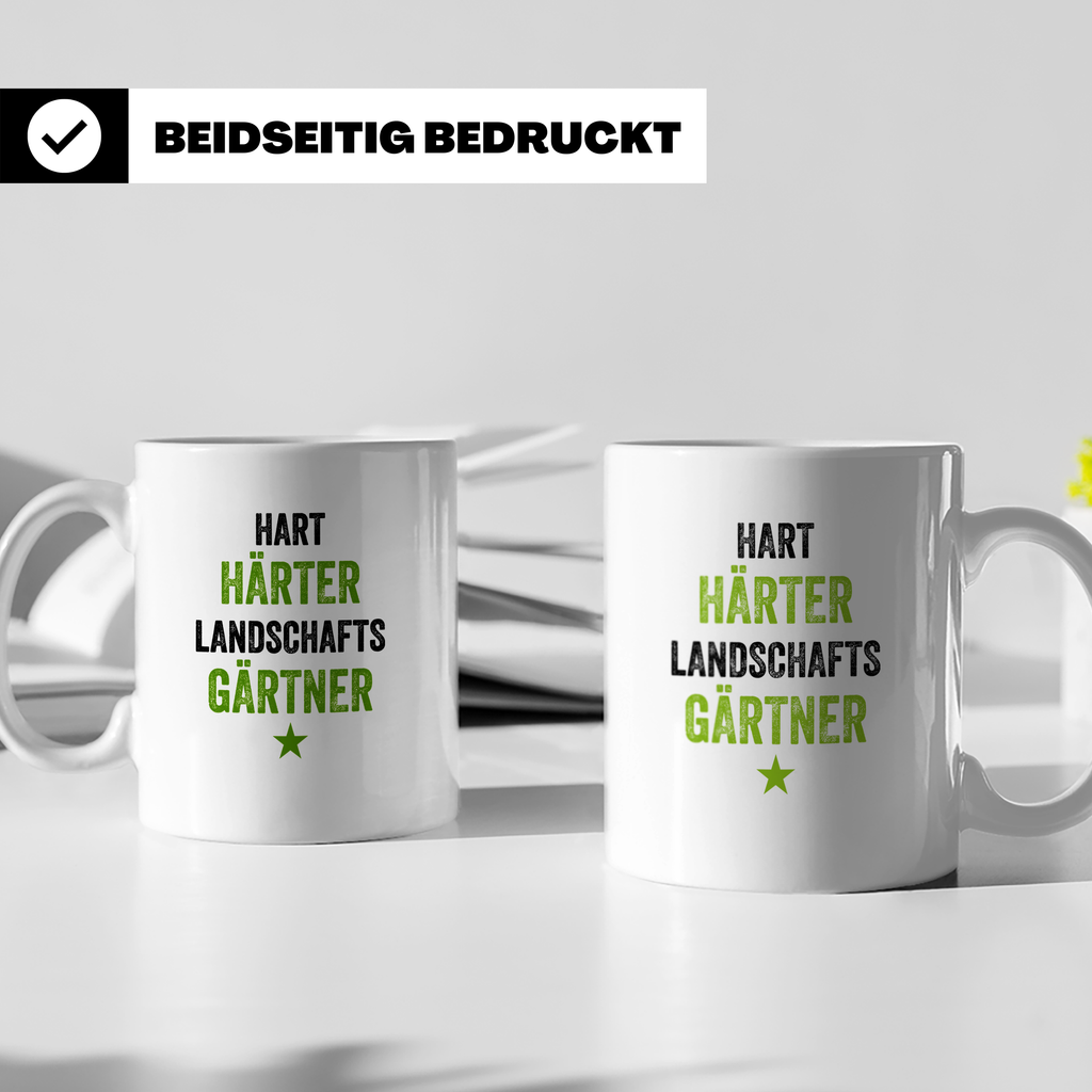 Härter Gärtner Tasse für Gärtnermeister lustiger Spruch Kaff – Weiß [farbe:weiß]