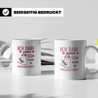 Pflegefachkraft Tasse mit Spruch Ich darf sein Pflegefachkra – Weiß [farbe:weiß]