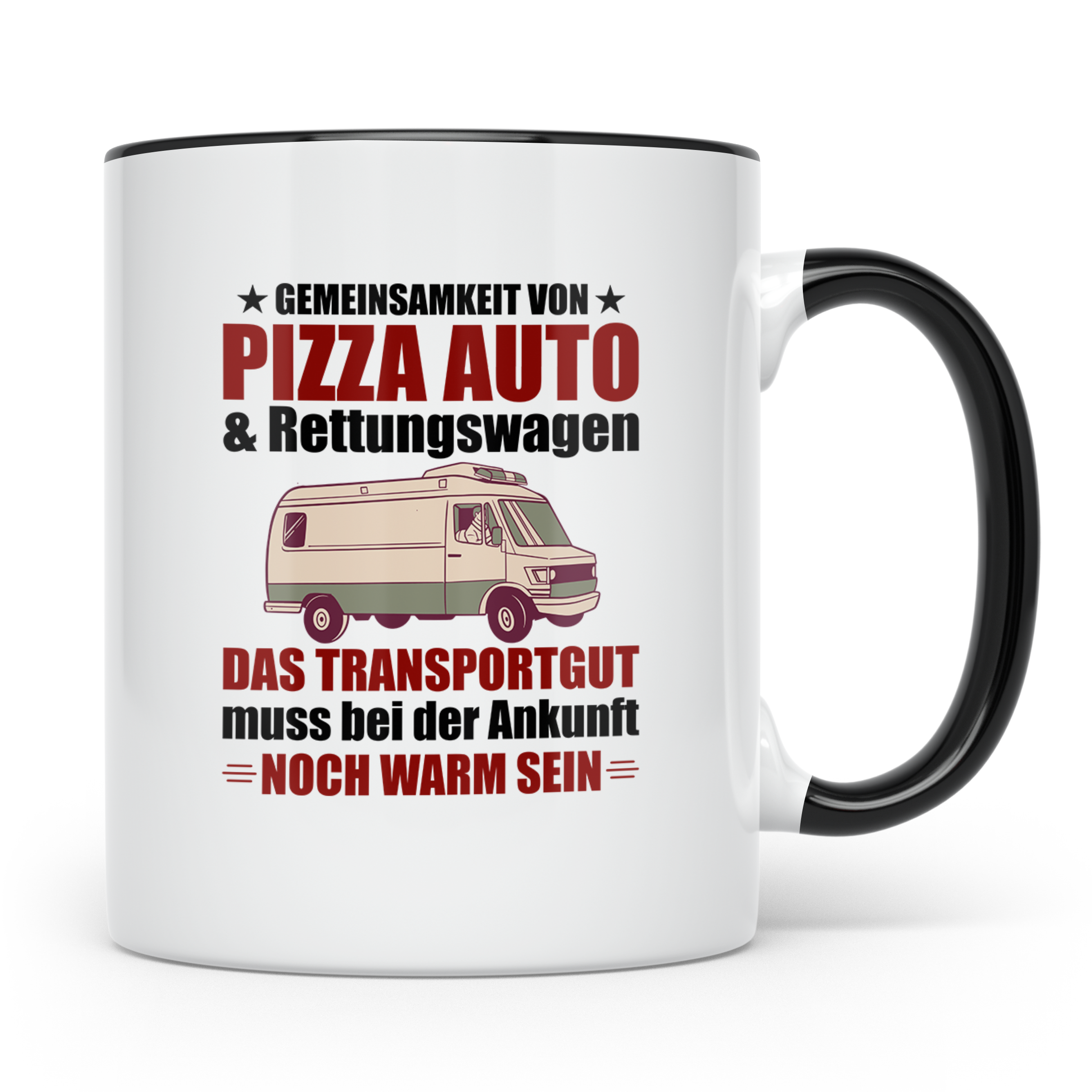 Rettungsdienst Tasse Lustig, Notfallsanitäter Geschenk, Rett – Schwarz [farbe:schwarz]