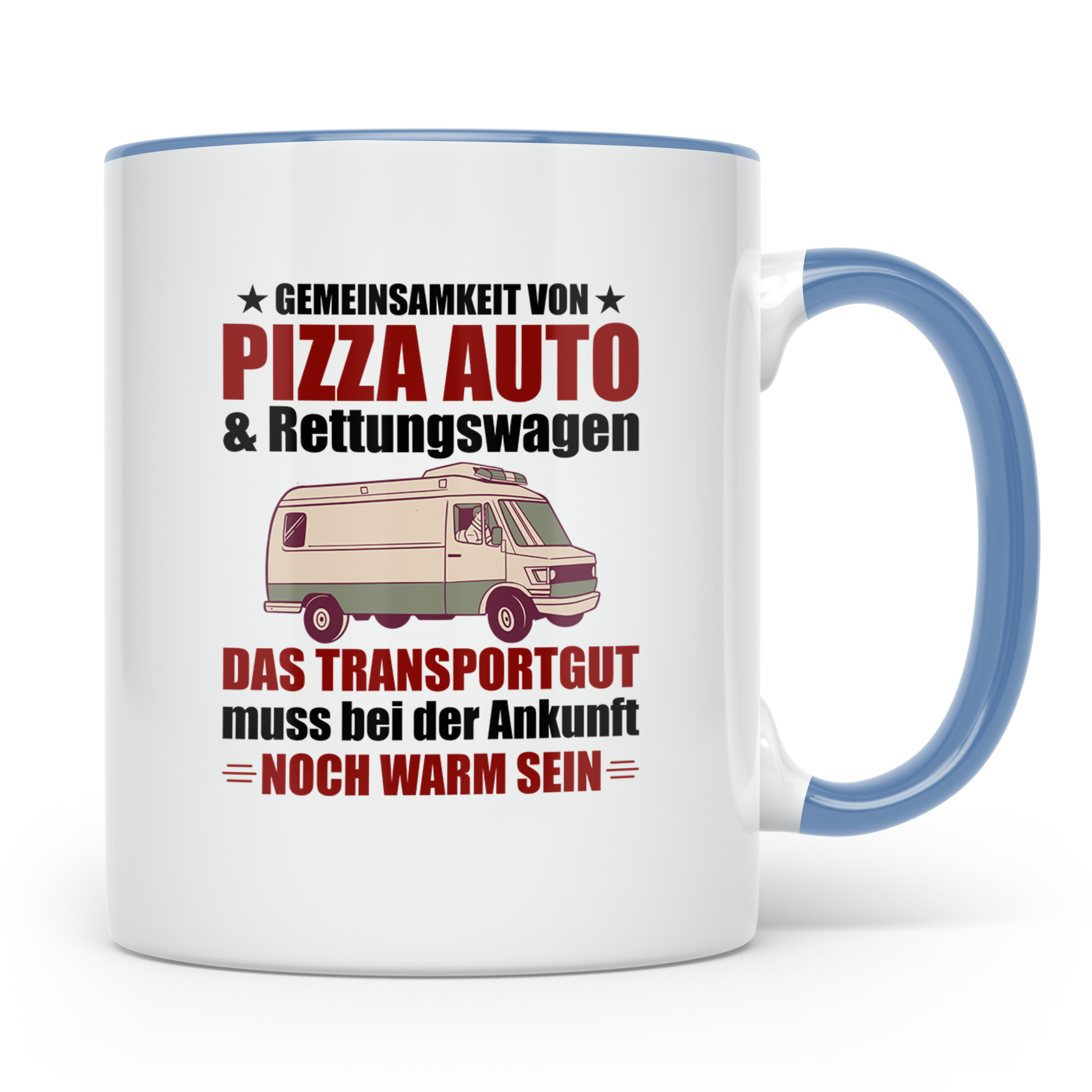 Rettungsdienst Tasse Lustig, Notfallsanitäter Geschenk, Rett – Blau [farbe:blau]