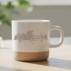 Tasse Skifahren Herzschlag, Kaffeetasse Skifahrer Geschenk, Becher Ber – Bild 6