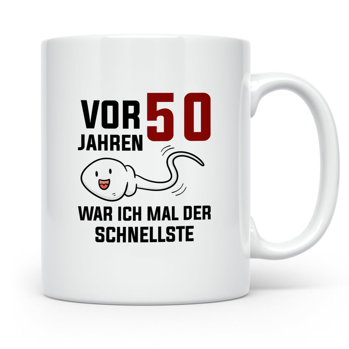 50. Geburtstag Tasse für Männer, Lustiges Motiv, Witziges Ge – Weiß [farbe:weiß]