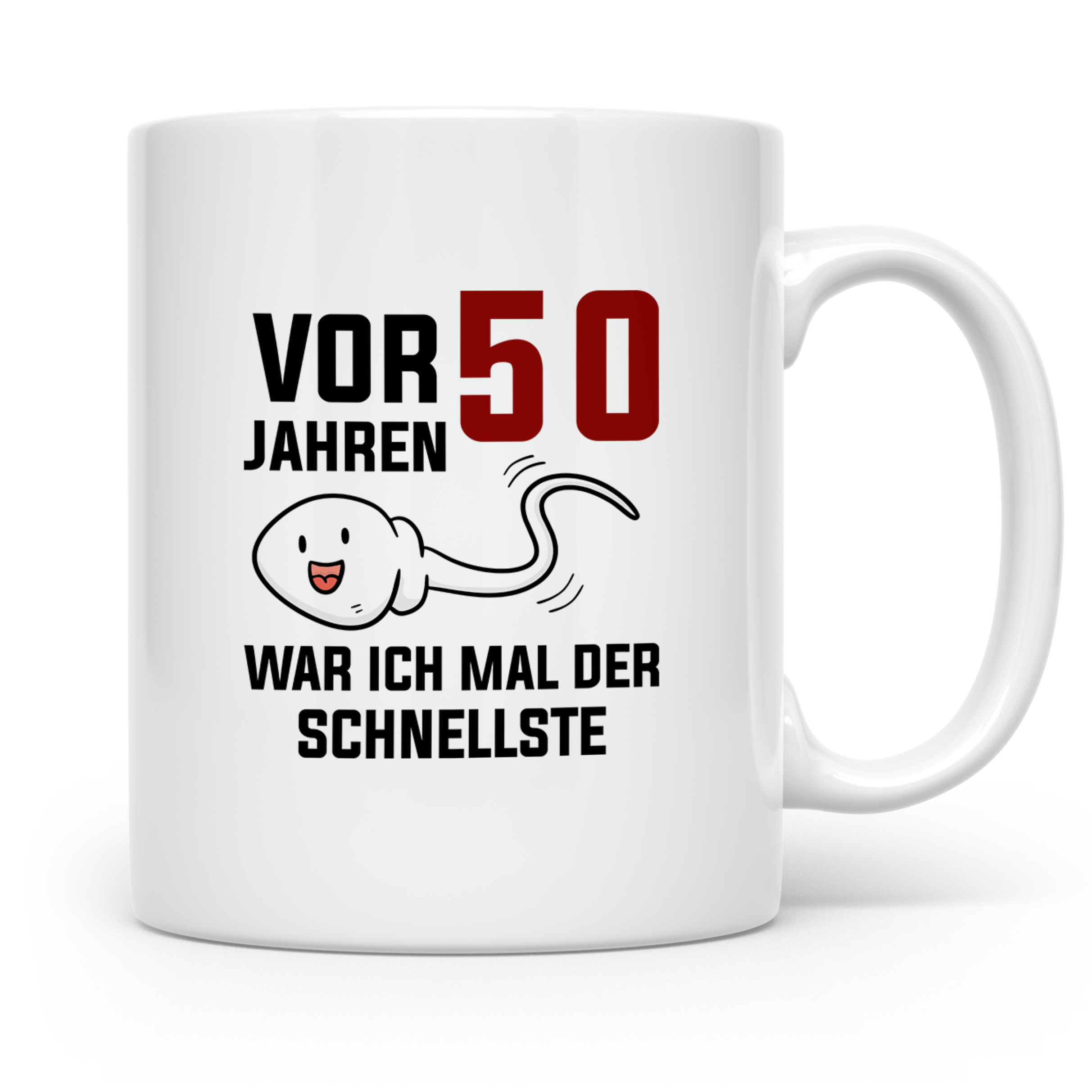 50. Geburtstag Tasse für Männer, Lustiges Motiv, Witziges Ge – Weiß [farbe:weiß]