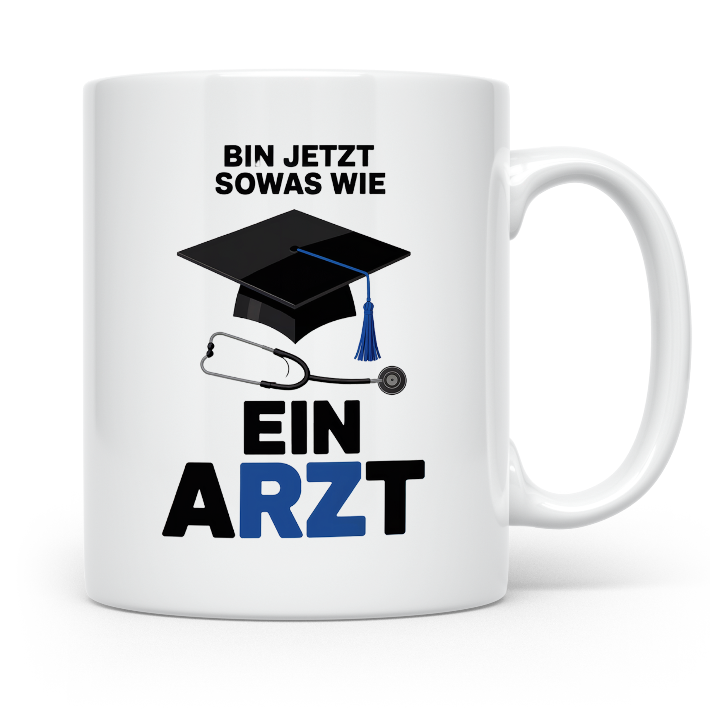Arzt Abschluss 2024 Tasse - Medizinstudent Geschenkidee - Doktor Medizin Studium bestanden - Promotion Arztprüfung