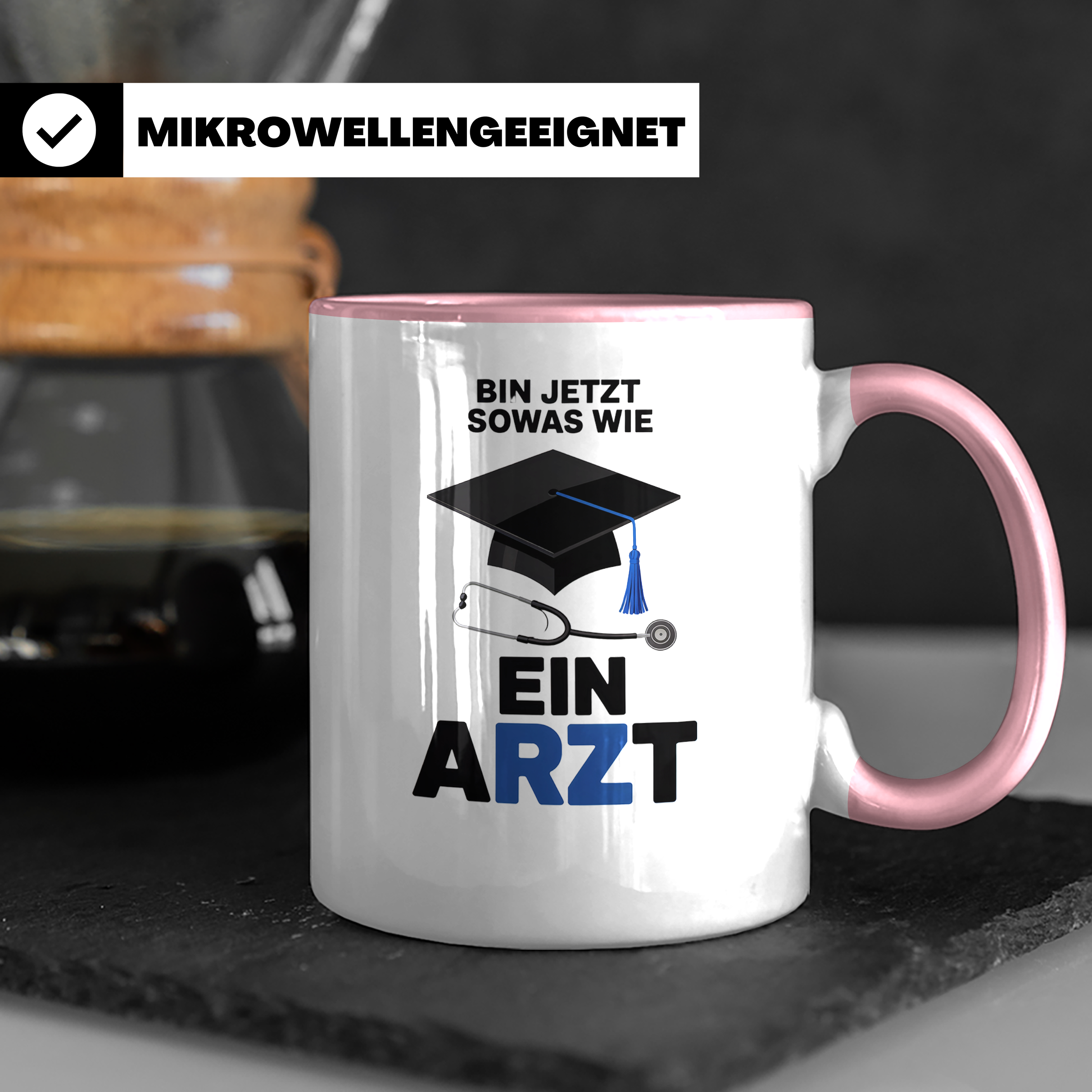 Arzt Abschluss 2024 Tasse - Medizinstudent Geschenkidee - Doktor Medizin Studium bestanden - Promotion Arztprüfung