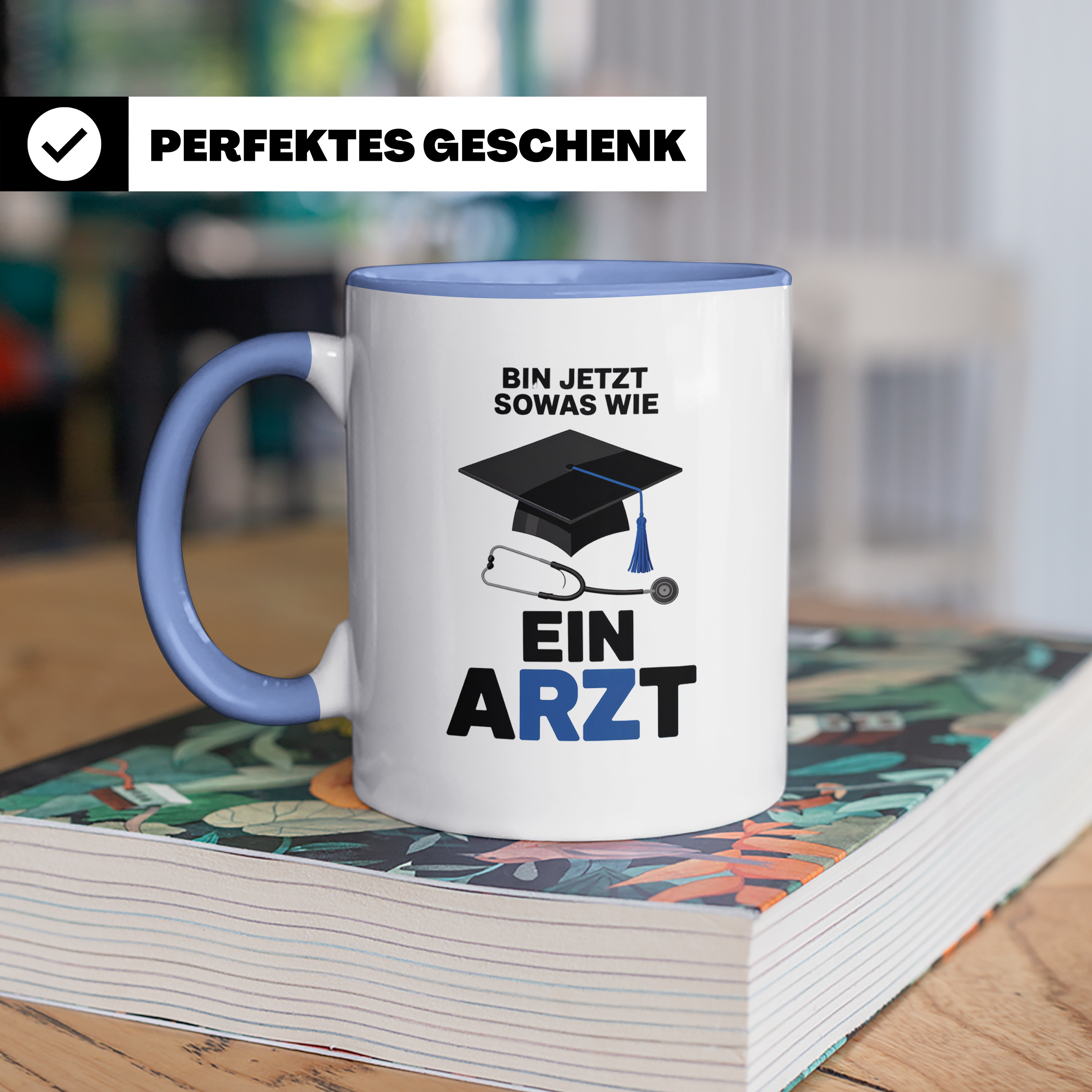 Arzt Abschluss 2024 Tasse - Medizinstudent Geschenkidee - Doktor Medizin Studium bestanden - Promotion Arztprüfung
