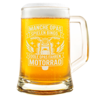 Bierkrug Motorrad Opa Lustig Geschenk für Männer Biker Coole Opas Fahren Motorrad Vatertag Geburtstag
