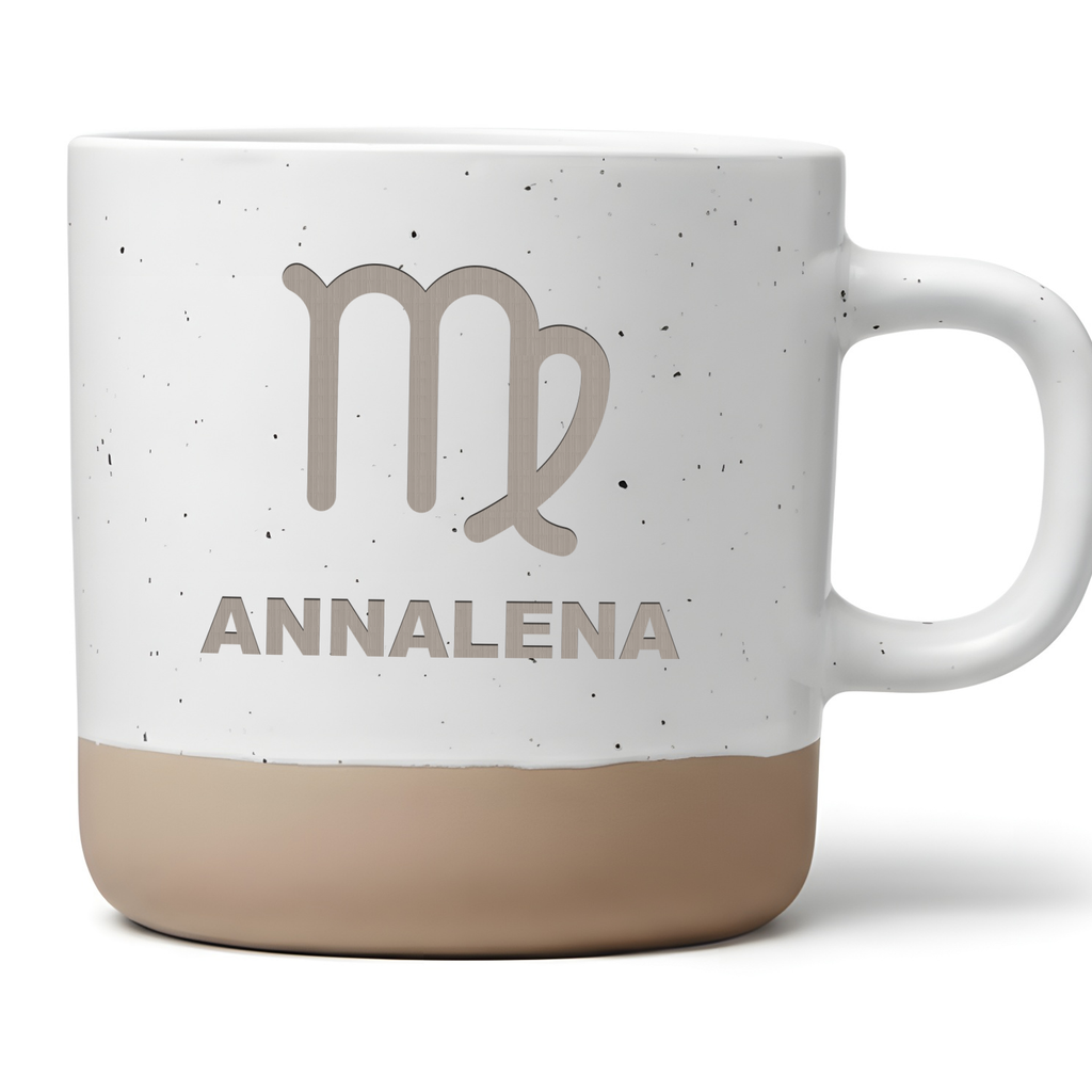 Personalisierte Tasse Sternzeichen Jungfrau  Kaffeetasse mit Sternzeic – Bild 1