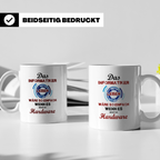 Informatiker Tasse mit Spruch Hardware Leben wäre so einfach – Weiß [farbe:weiß]