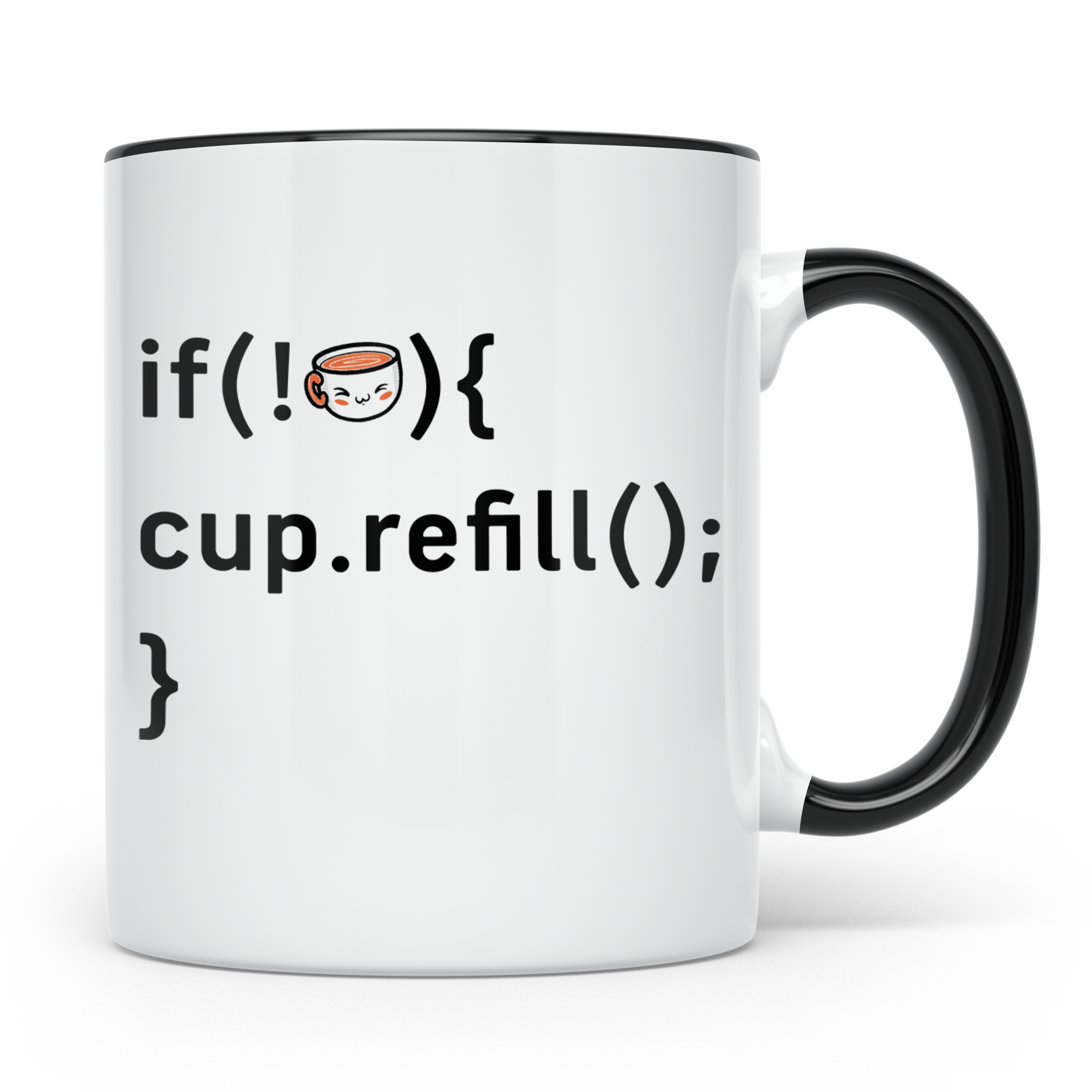 Programmierer Tasse Lustig, IT Entwickler Geschenk, Kaffeeta – Schwarz [farbe:schwarz]