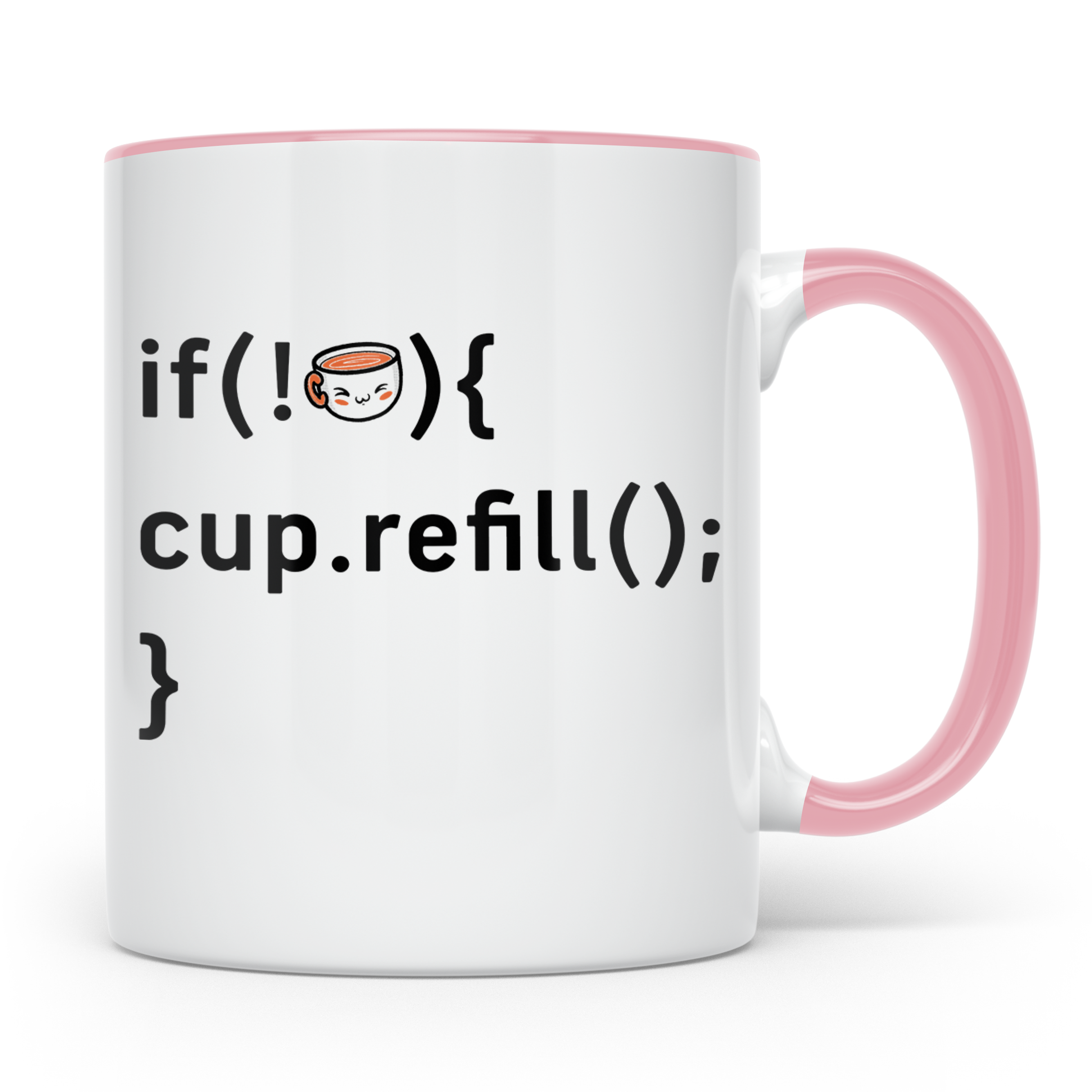 Programmierer Tasse Lustig, IT Entwickler Geschenk, Kaffeeta – Rosa [farbe:rosa]