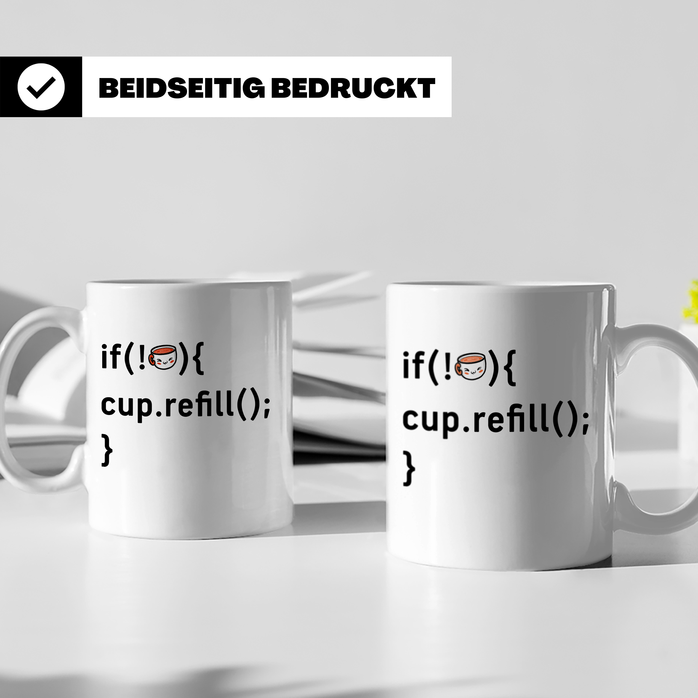 Programmierer Tasse Lustig, IT Entwickler Geschenk, Kaffeeta – Weiß [farbe:weiß]
