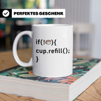 Programmierer Tasse Lustig, IT Entwickler Geschenk, Kaffeeta – Weiß [farbe:weiß]