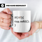 Programmierer Tasse Lustig, IT Entwickler Geschenk, Kaffeeta – Weiß [farbe:weiß]