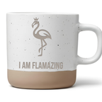 Tasse I am Flamazing, Kaffeetasse Flamingo Motiv Geschenk, Keramikbech – Bild 1