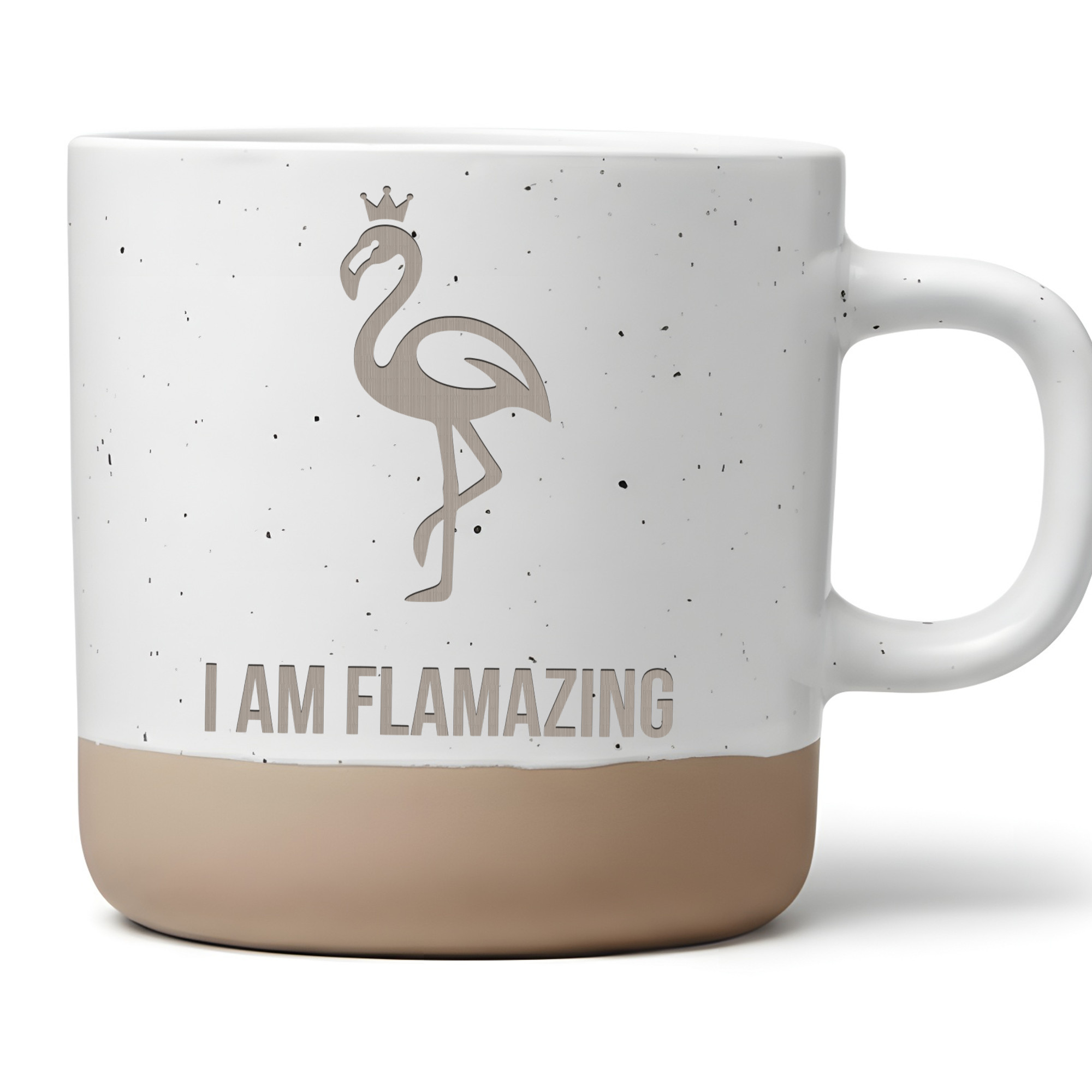 Tasse I am Flamazing, Kaffeetasse Flamingo Motiv Geschenk, Keramikbech – Bild 1