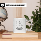 Klempner Tasse Lustig, Ihre feuchte Stelle ist mein Auftrag  – Weiß [farbe:weiß]