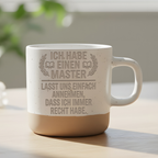 Tasse Ich habe einen Master, Kaffeetasse Master Abschluss Geschenk, Ke – Bild 6