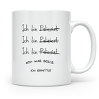 Polizist Tasse Lustig, Ich ermittle Becher, Polizei Geschenk – Weiß [farbe:weiß]