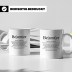 Beamter Tasse Lustig, Definition Beamter Becher, Geschenk Öf – Weiß [farbe:weiß]