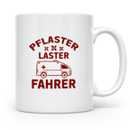 Pflaster Laster Fahrer Tasse für Rettungssanitäter & Notfall – Weiß [farbe:weiß]