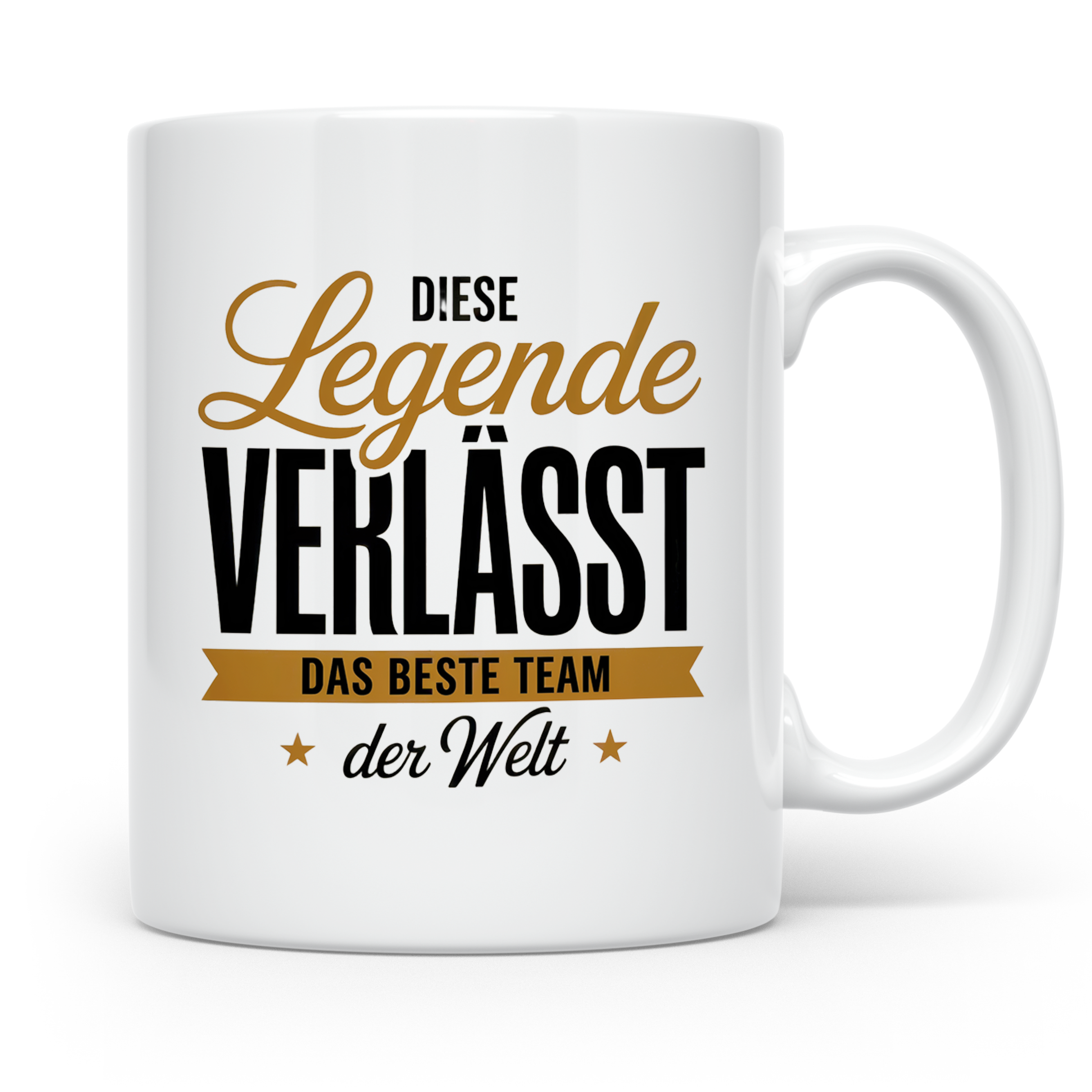 Legende verlässt das beste Team Tasse - Abschiedsgeschenk Kollegen Jobwechsel, Mitarbeiter Ruhestand, Geschenkidee für Teammitglieder