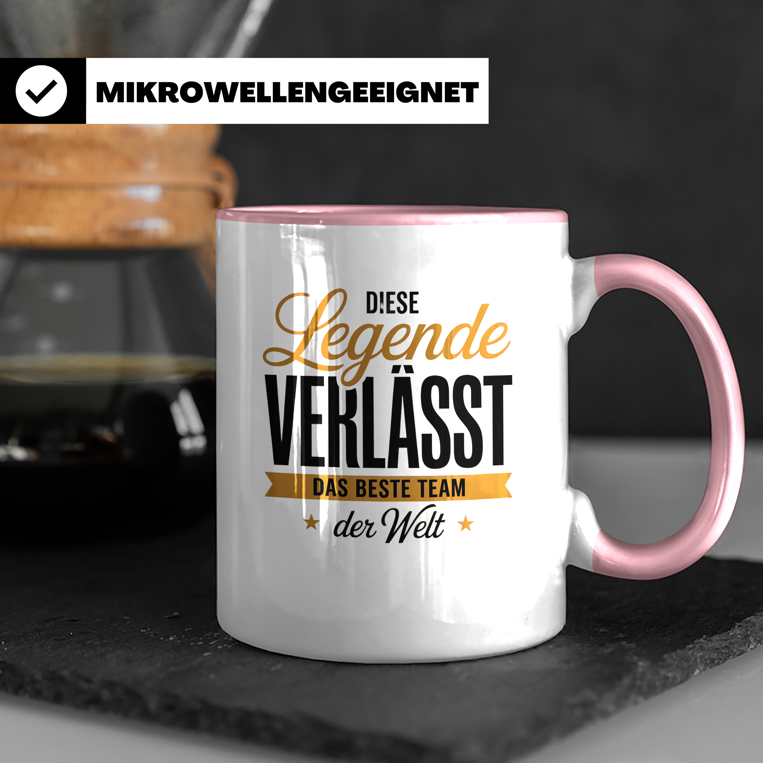 Legende verlässt das beste Team Tasse - Abschiedsgeschenk Kollegen Jobwechsel, Mitarbeiter Ruhestand, Geschenkidee für Teammitglieder