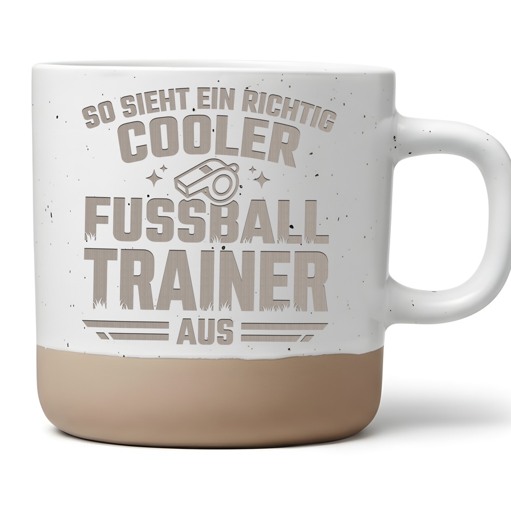 Tasse Fußballtrainer Lustiger Spruch, Kaffeetasse Trainer Geschenk, Ke – Bild 1