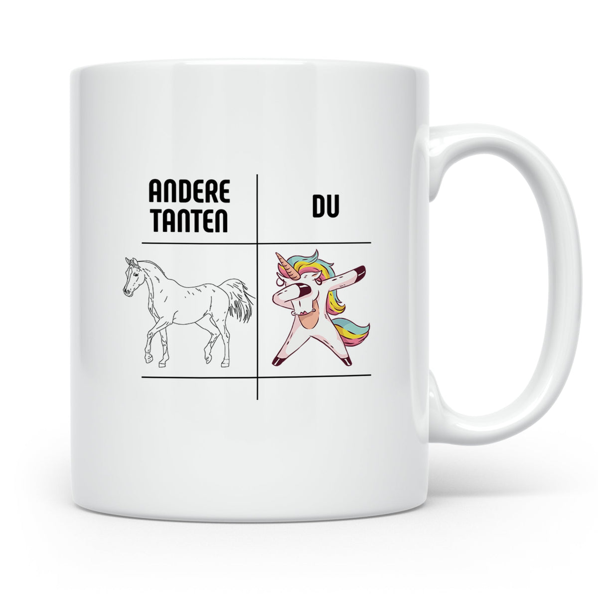 Tante Geschenk Tasse Spruch Andere Tanten Du Einhorn Lustig, – Weiß [farbe:weiß]