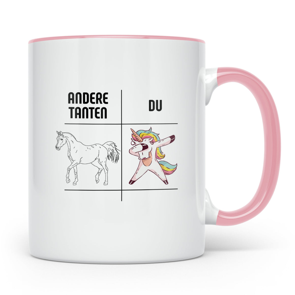 Tante Geschenk Tasse Spruch Andere Tanten Du Einhorn Lustig, – Rosa [farbe:rosa]
