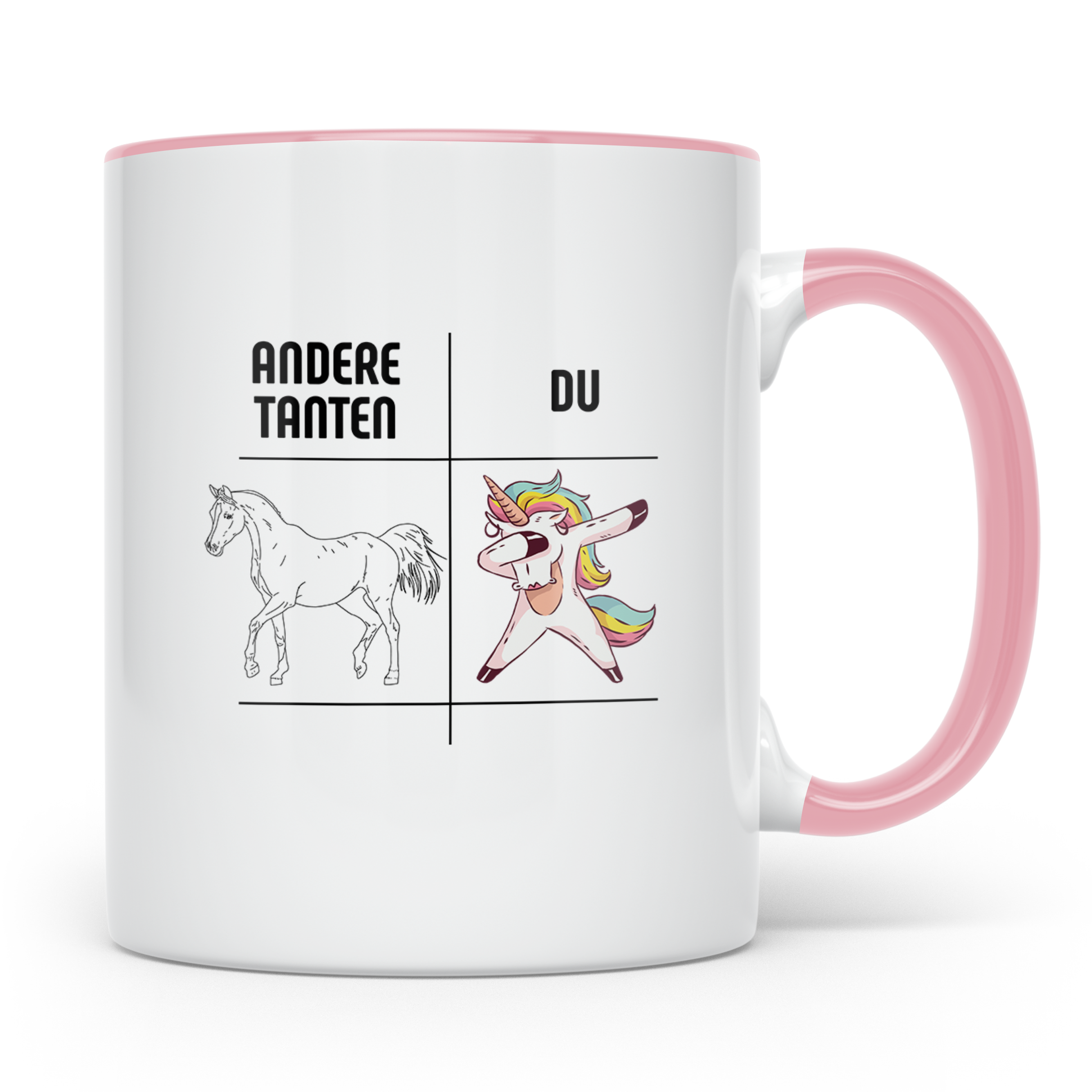 Tante Geschenk Tasse Spruch Andere Tanten Du Einhorn Lustig, – Rosa [farbe:rosa]