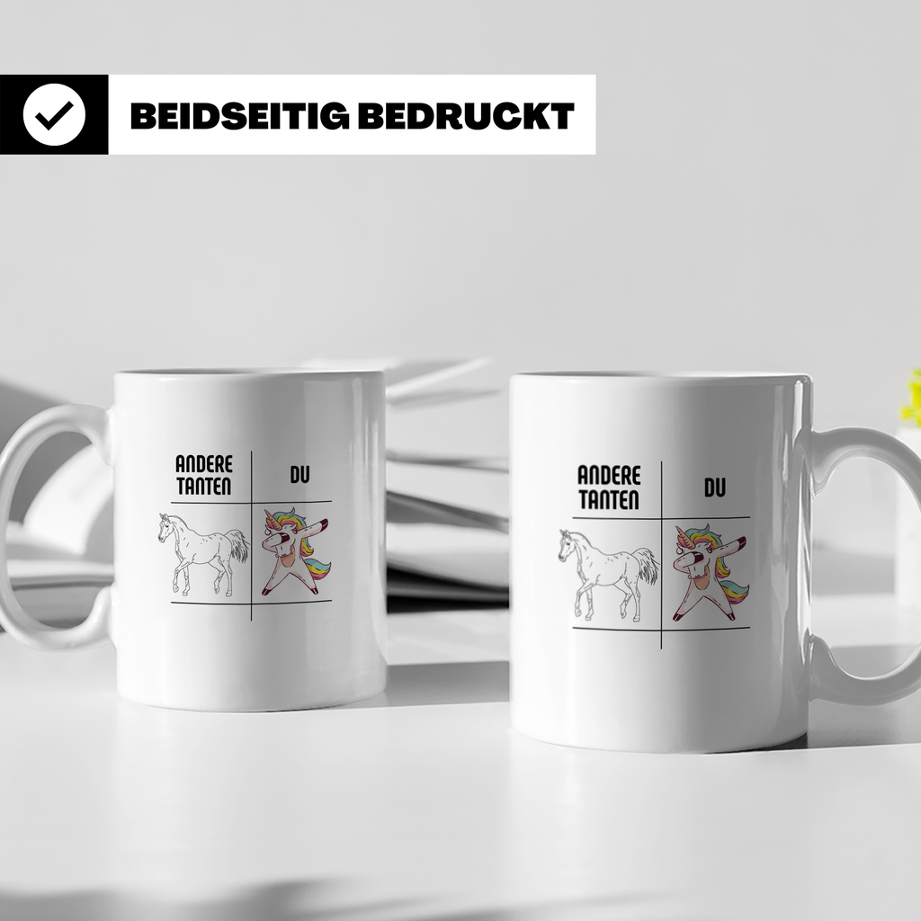 Tante Geschenk Tasse Spruch Andere Tanten Du Einhorn Lustig, – Weiß [farbe:weiß]
